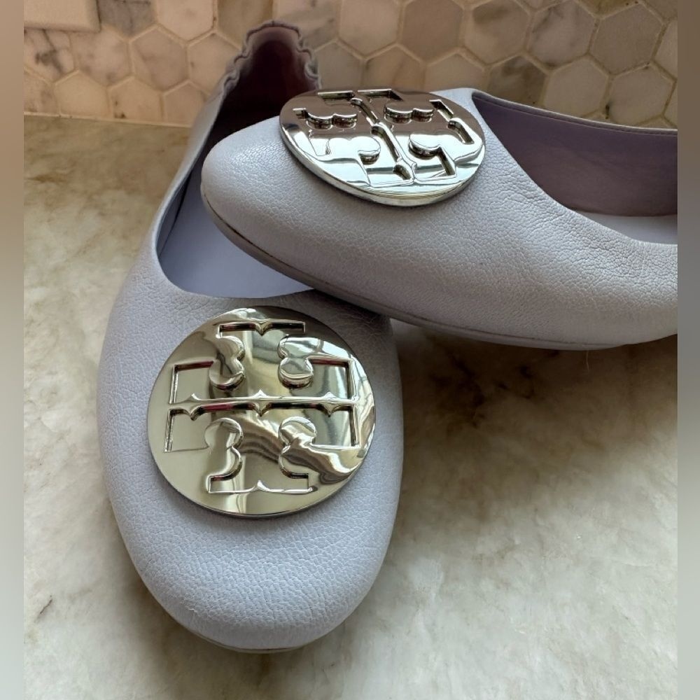 Tory Burch Claire Ballet Flat - Spring Lavender Color‎ Size 8.5 - Picture 10 of 13